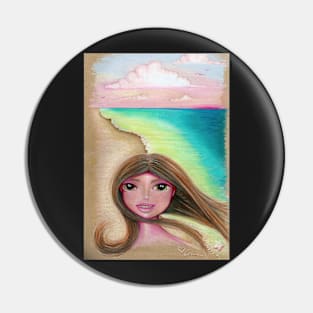 Beach Girl Pin