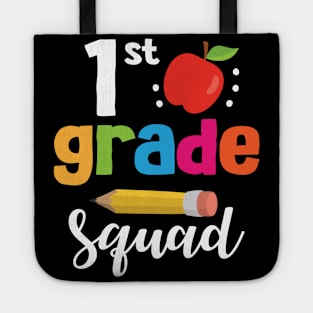 1st Grade Squad Student Senior Teacher Happy Back To School Tote