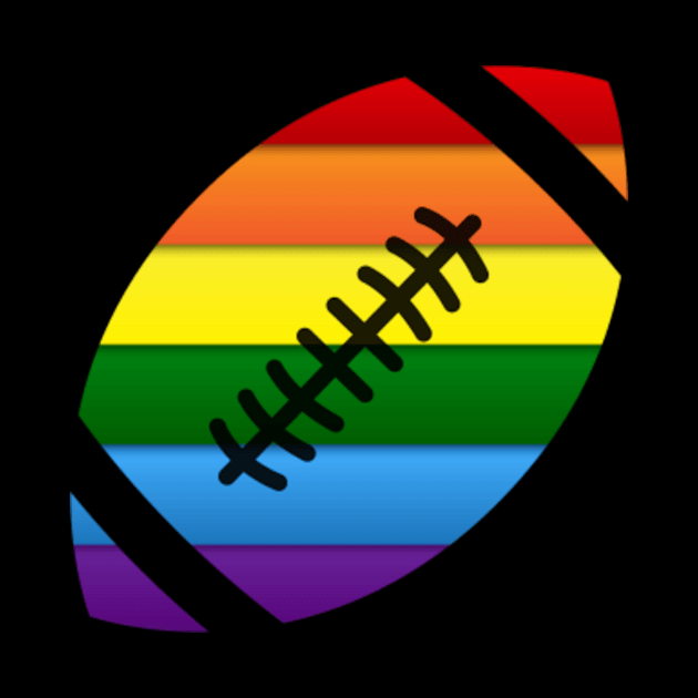 Rugby Gay Pride Lgbt Rainbow Flag by jrgmerschmann