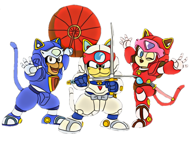 Samurai Pizza Cats, retro, vintage, Manga Kids T-Shirt by RainbowRetro