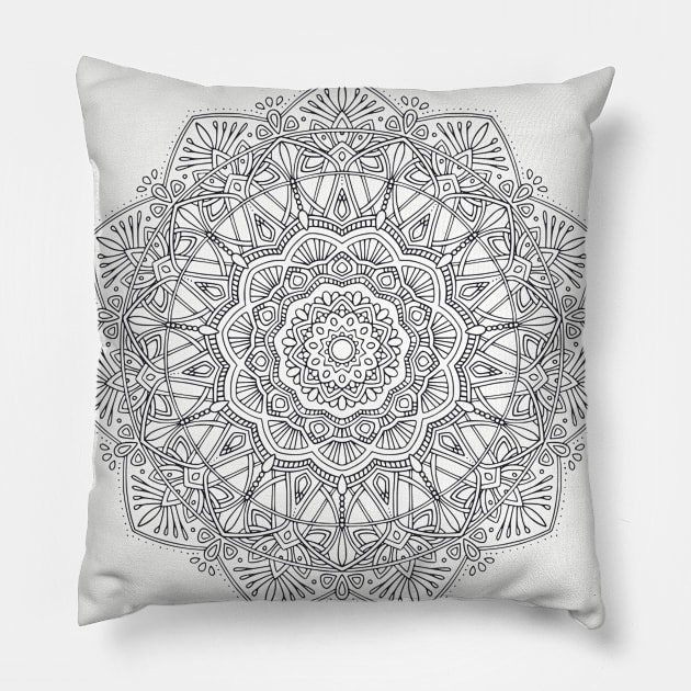 Decorative Color Mandala Pillow by mindfully Integrative 