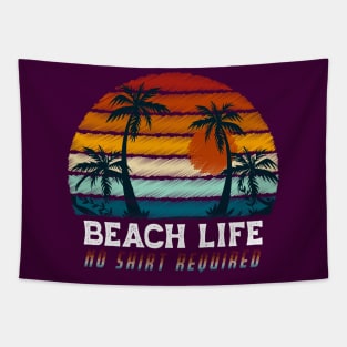 Summer Beach Life - No shirt required Tapestry