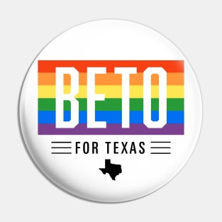 LGBTQ Beto O'Rourke For Texas 2024 | Beto Orourke 2022 Texas Governor | LGBT Gay Pride T-Shirt Pin