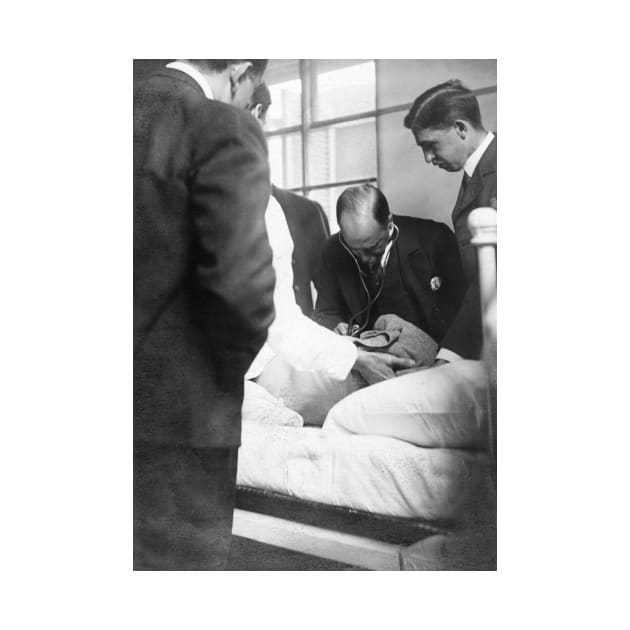 William Osler attending a patient, 1900s (C028/1674) by SciencePhoto