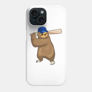 Sloth Baseball Baseball bat Phone Case