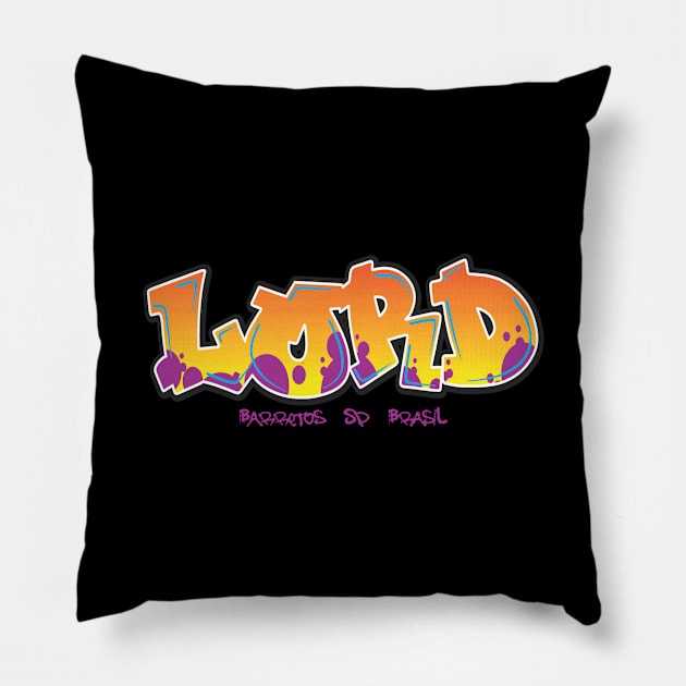 Lord graffitti 2 Pillow by Lord Art