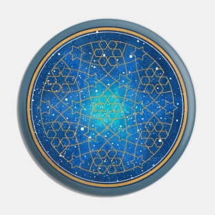 Galaxy inspired Islamic geometric pattern 1 Pin