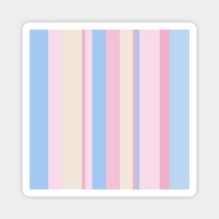 Pastel Color Stripes Magnet