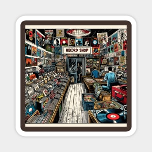 Record shop Magnet