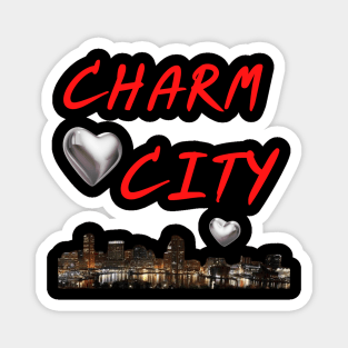 CHARM CITY BALTIMORE DESIGN Magnet