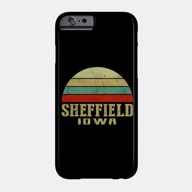 Sheffield Iowa Vintage Retro Sunset Sheffield Iowa Phone Case