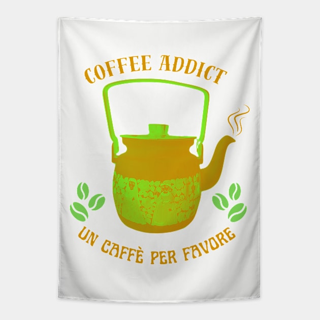 Coffee addict Tapestry by happygreen