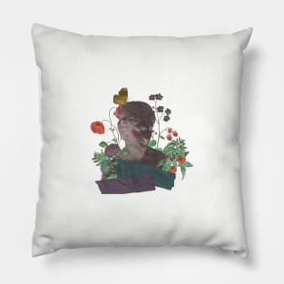 flower goddess collage Pillow