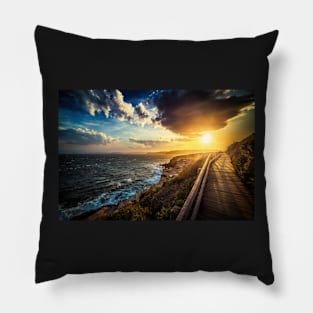 Walkway to the sun Pillow