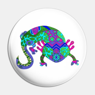 axolotl in color pattern ecopop Pin