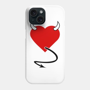 Evil Love Heart 01 White Phone Case