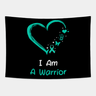 Cervical Cancer Awareness gift I am a Warrior Tapestry