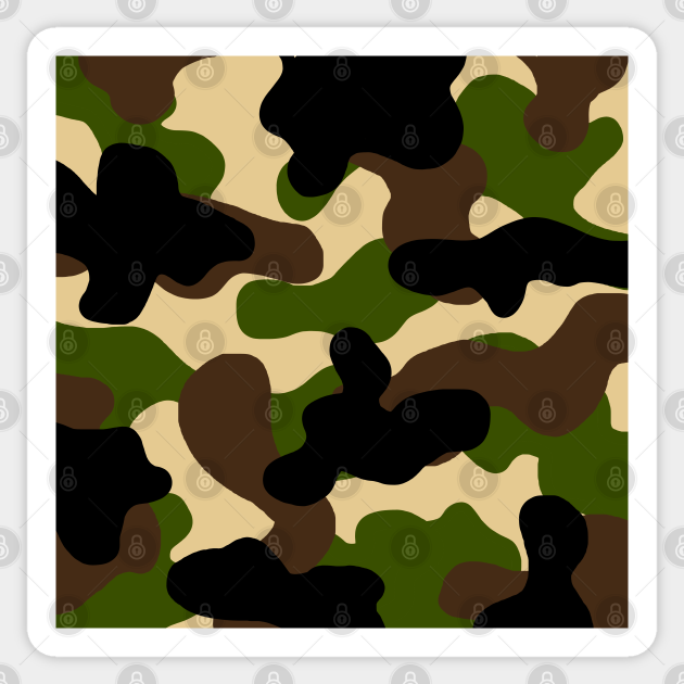 Camouflage Camo Camou Military Muster Grafik T Shirt Camouflage Sticker Teepublic Uk