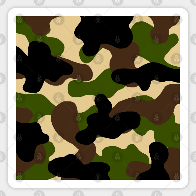 Camouflage Camo Camou Military Muster Grafik T Shirt Camouflage Sticker Teepublic