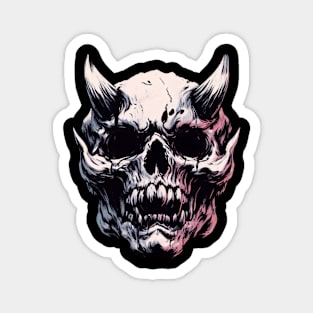 Demon skull pastel Magnet