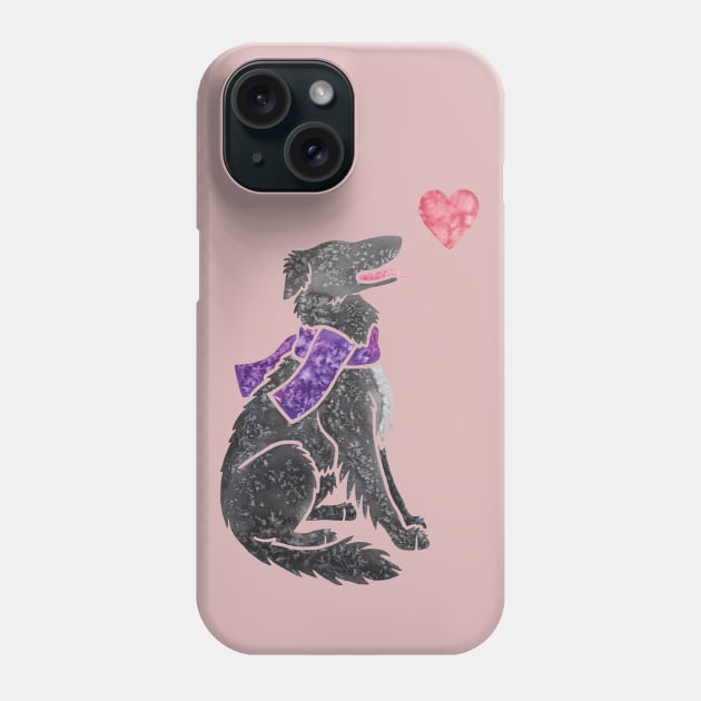 Borzoi watercolour Phone Case by animalartbyjess