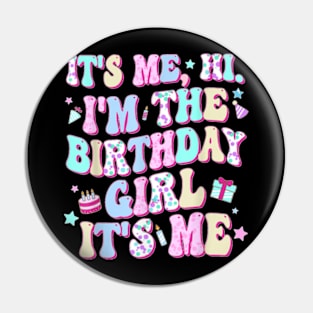 In My 11th Birthday Era Girl Gifts Eleven Bday 11 Year Old T-Shirt Pin