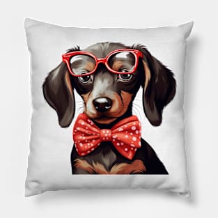 Fancy Dachshund Dog Pillow