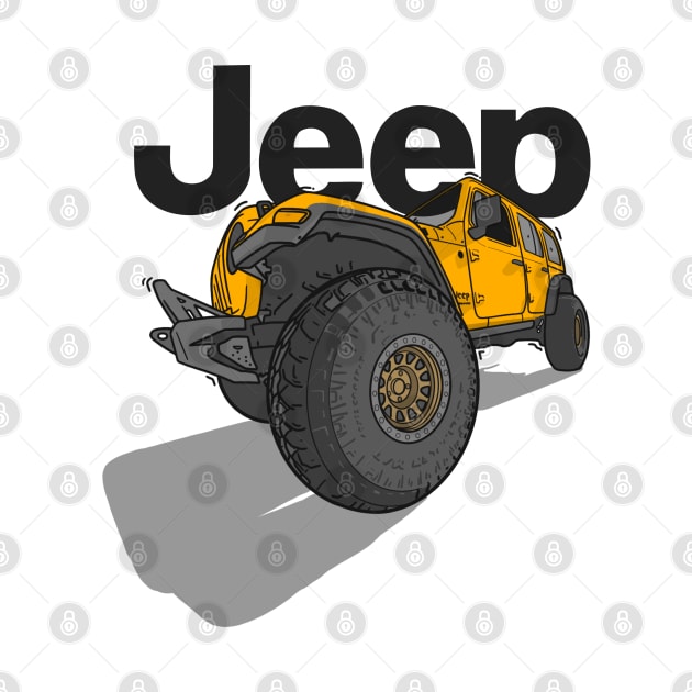 Jeep Design - Yellow by 4x4 Sketch