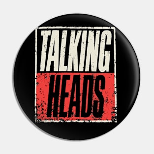 Talking Heads Vintage Pin