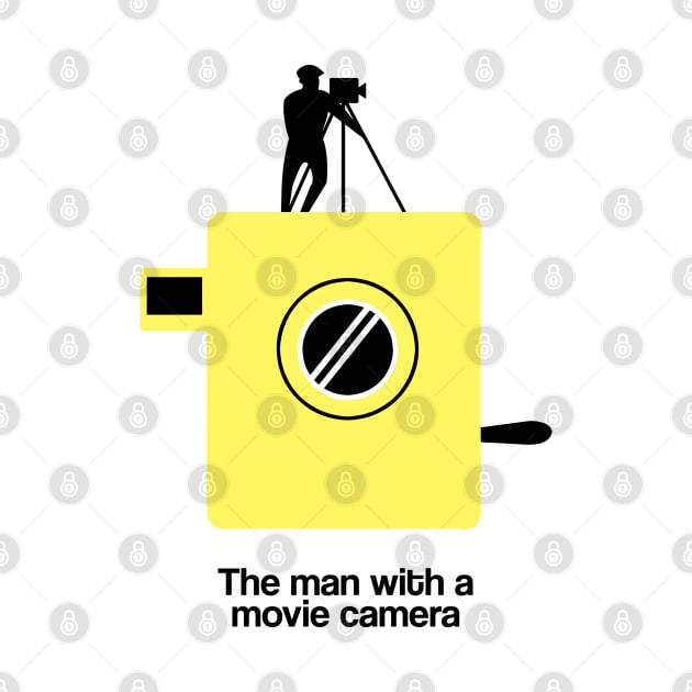 The Man with a Movie Camera Russian Minimal Movie Fan Art Dziga Vertov by Rozbud