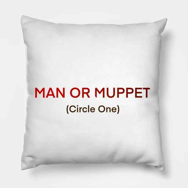 Man or muppet Pillow by Hundred Acre Woods Designs