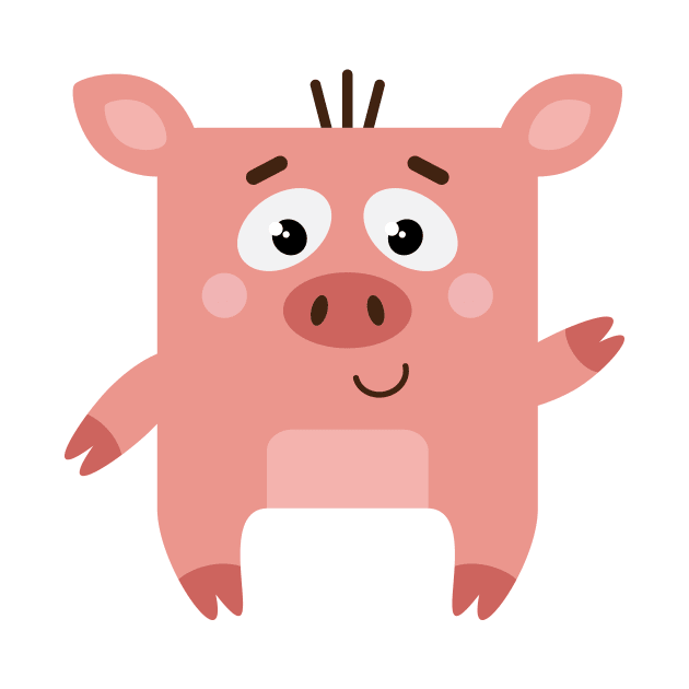 Mr Square Pig by SquareTeddyBear