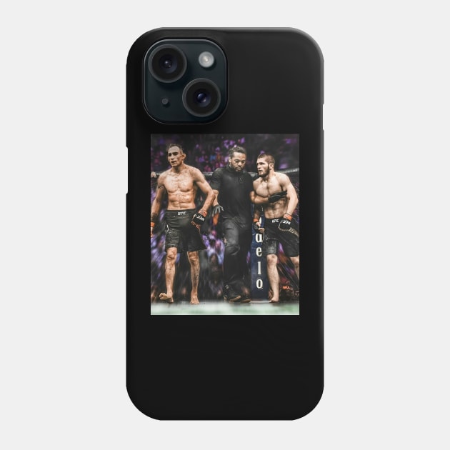 Tony Ferguson vs Khabib Nurmagomedov Phone Case by Fit-Flex