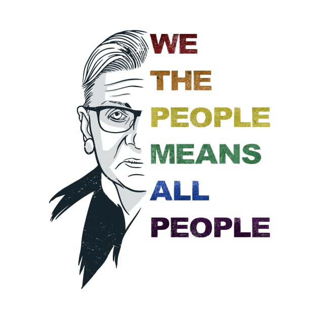 RBG Supreme Court Justice Ruth Bader Ginsburg Rainbow Pride Quote by gillys