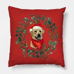 Christmas Labrador Pillow