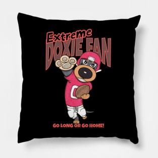 Funny Cute Doxie Dachshund Dog Football Pillow