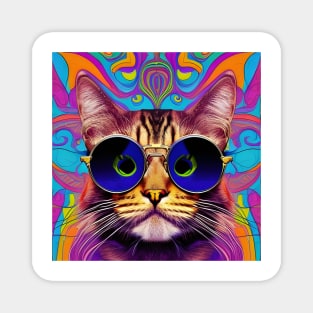 Groovy Cat Magnet