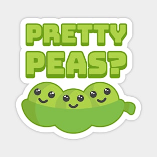 Pretty Peas? Cute and Punny Pea Cartoon Magnet