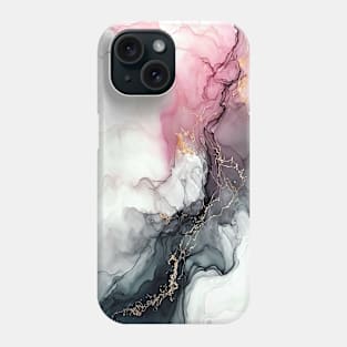 Mystical Mauve and Mist - Abstract Alcohol Ink Art Phone Case