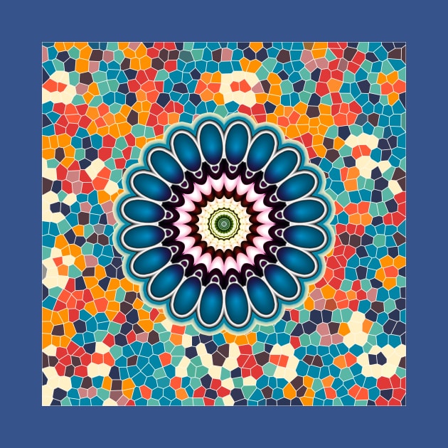 Colorful digital flower by Gaspar Avila