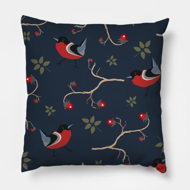 Bird Pattern Pillow by Creative Meadows