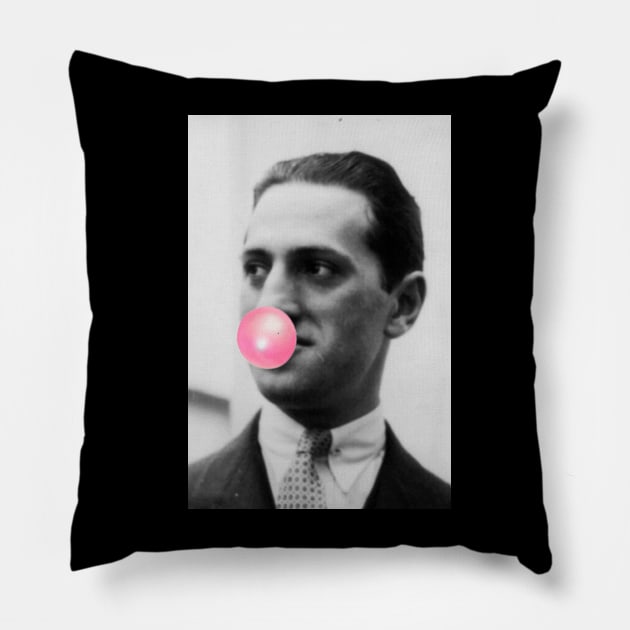 George Gershwin Pillow by TheMusicophile