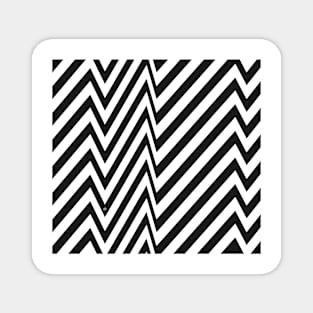 Zebra Pattern #blackwhite #pattern #retro #cool #opart #stylish #homedecor Magnet