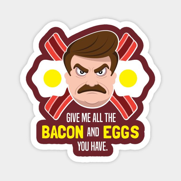 Ron Swanson Magnet by Sam Potter Design