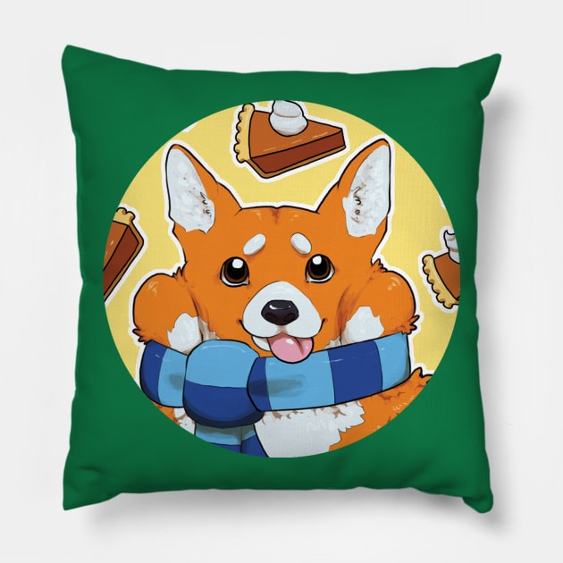 Corgi Face Pillow by mcbenik