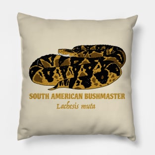 South American Bushmaster Lachesis Muta Pillow