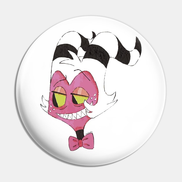 Moxxie´s face Pin by Dzequeda