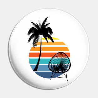 Acapulco chair retro sea sunset vintage mexican design Pin