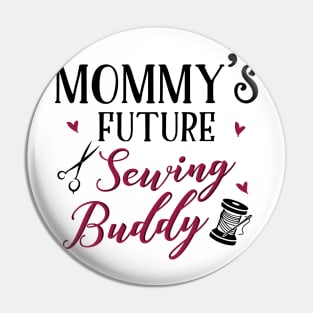 Sewing Mom and Baby Matching T-shirts Gift Pin