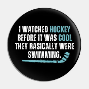 Funny Hockey Fans Pun Pin